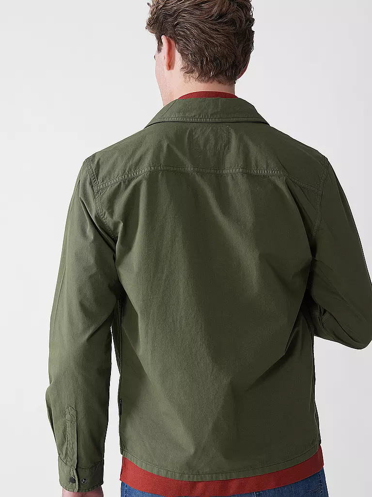 WOOLRICH | Overshirt GABARDINE  | olive