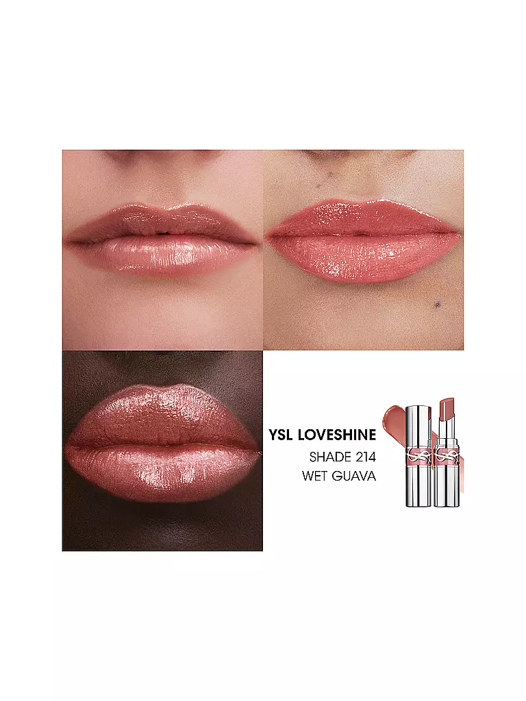 YVES SAINT LAURENT |  Loveshine Lippenstift (214 Wet Guave) | koralle